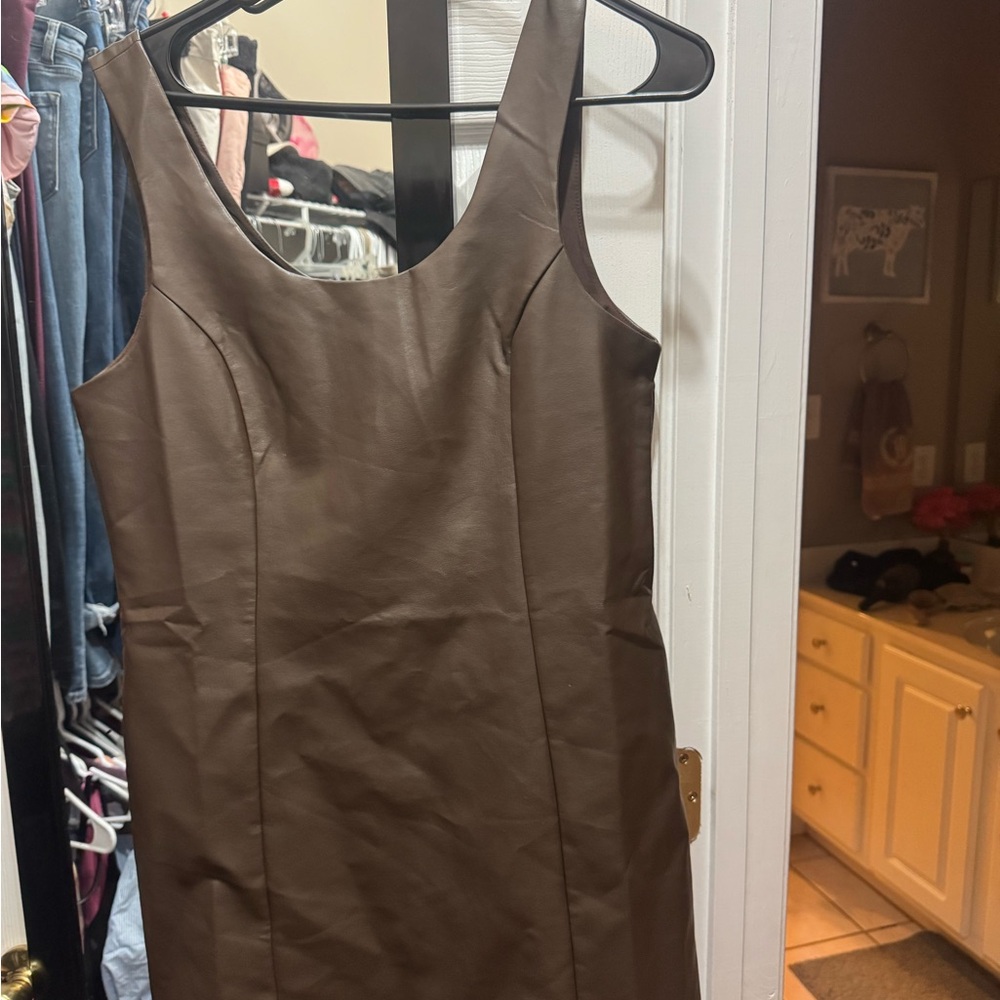 Pink Lily Leather dress